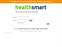 Tablet Screenshot of healthsmartfinancial-training.com